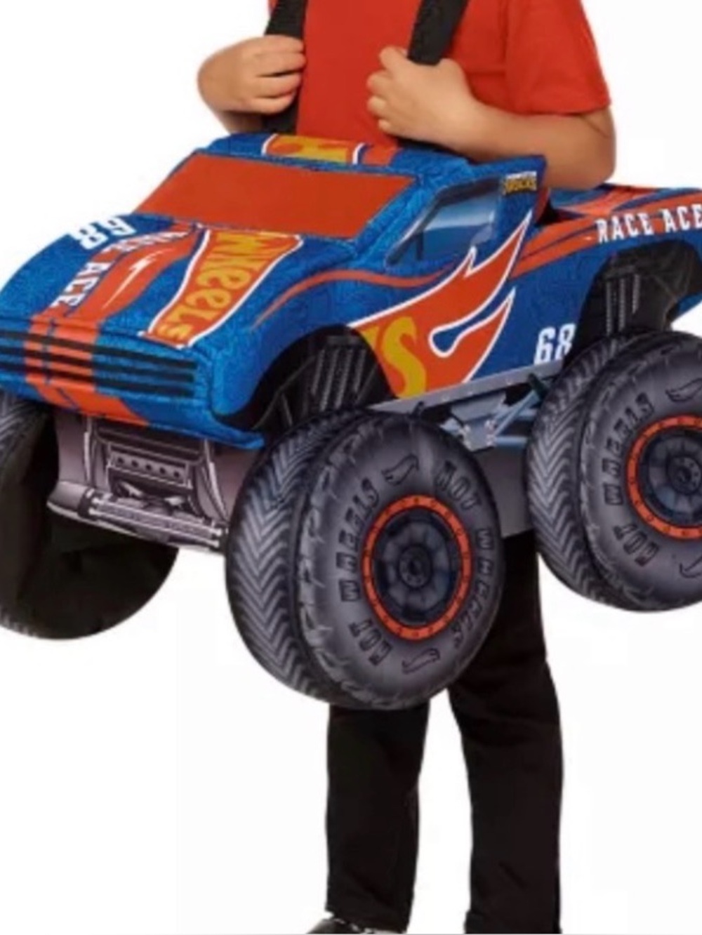 Hot Wheels Ride Along Monster Truck Costume ages 3-5 Toddler OSFM